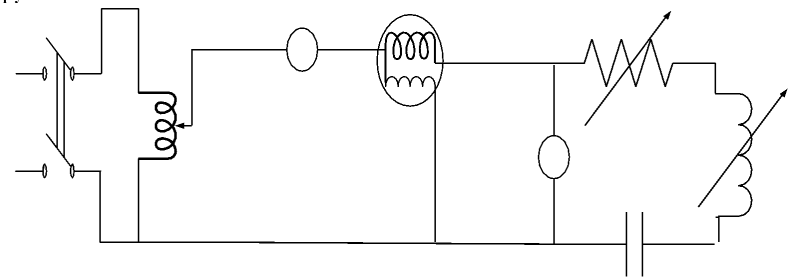 Click to enlarge Fig. 3: Voltage, current and power measurement in a resistive-inductive-capacitive circuit