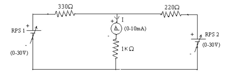 Click to enlarge Circuit 1: Both sources RPS1 and RPS2 are active