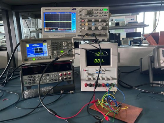 Click to enlarge Observed oscilloscope response — Configuration 3