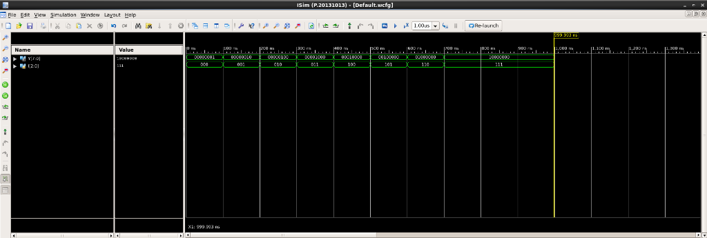 Click to enlarge Simulation Output: Waveforms for all 8 input combinations