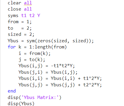 Click to enlarge Figure 10: MATLAB code used for Q4