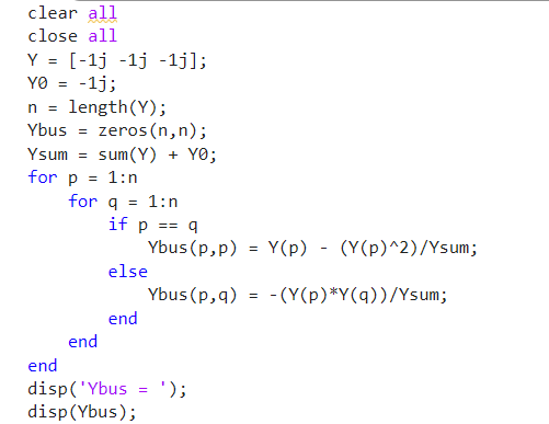 Click to enlarge Figure 5: MATLAB code used for Q2