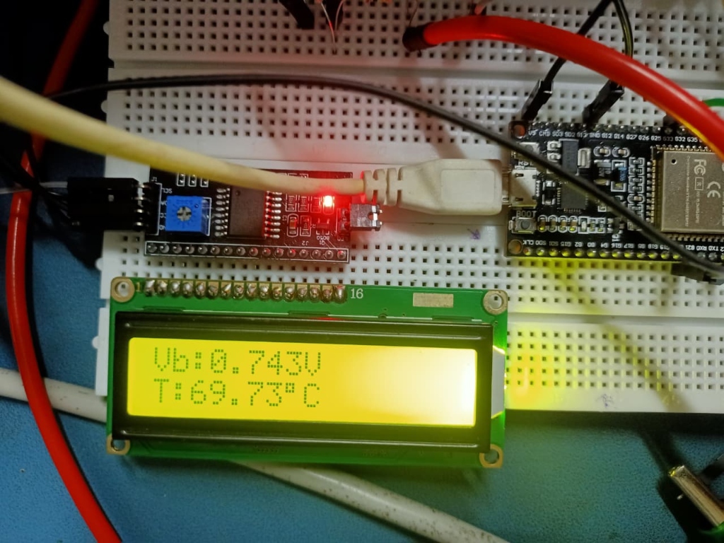 Click to enlarge LCD display reading 2